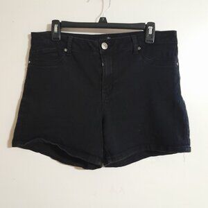 1822 DENIM Black Shorts Plus Size 16